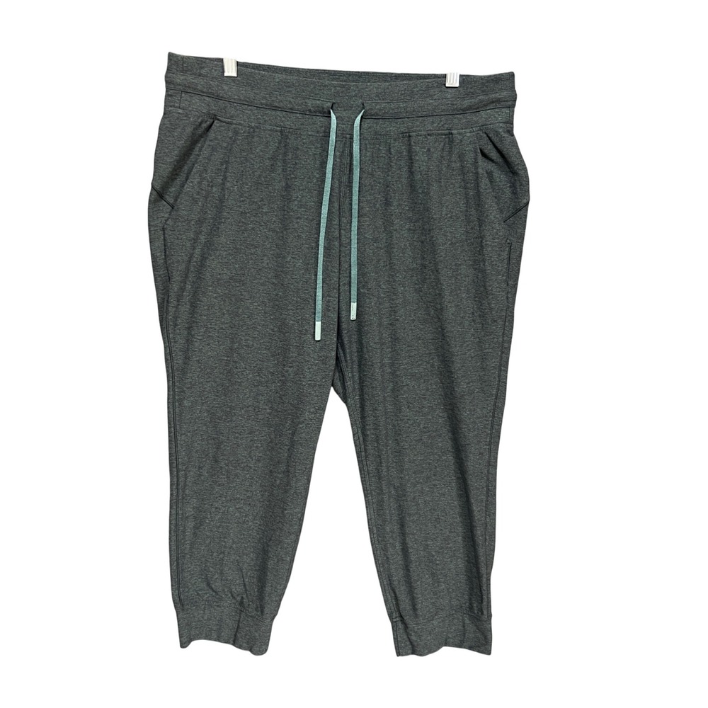 Lululemon Align Jogger 23 Crop Heathered Charcoal Grey Nulu Size 14 Yoga Lounge